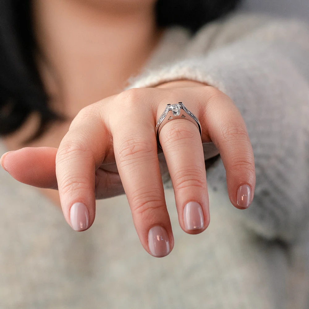 Diamond Engagement Ring 14K White Gold (1.00 ct tw)