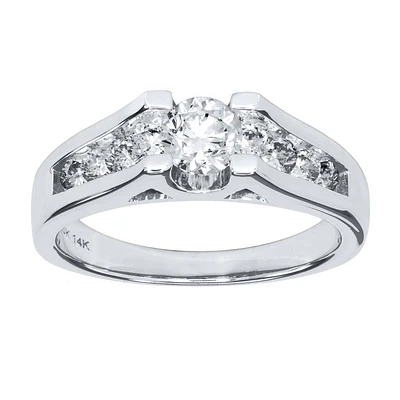 Diamond Engagement Ring 14K White Gold (1.00 ct tw)