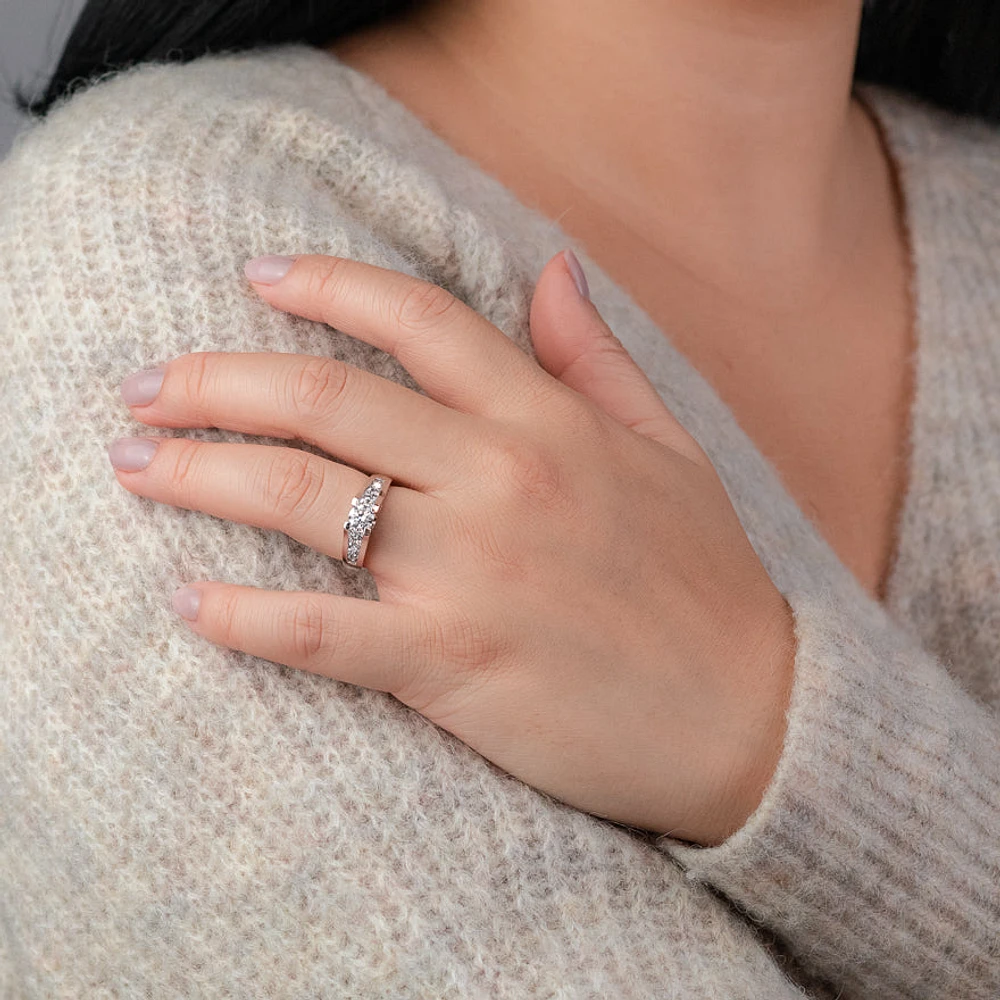 Diamond Engagement Ring 14K White Gold (1.00 ct tw)