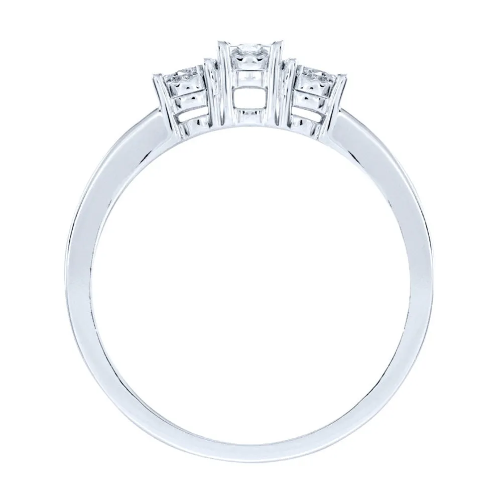 Diamond Anniversary Ring 10K White Gold (0.25ct tw)