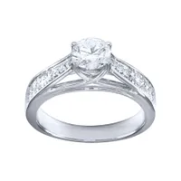 14K White Gold Diamond Engagement Ring (0.95 ct tw)