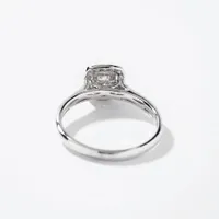 Princess Cut Diamond Engagement Ring 10K White Gold (0.50 ct tw)