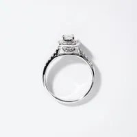 Princess Cut Diamond Engagement Ring 10K White Gold (0.50 ct tw)