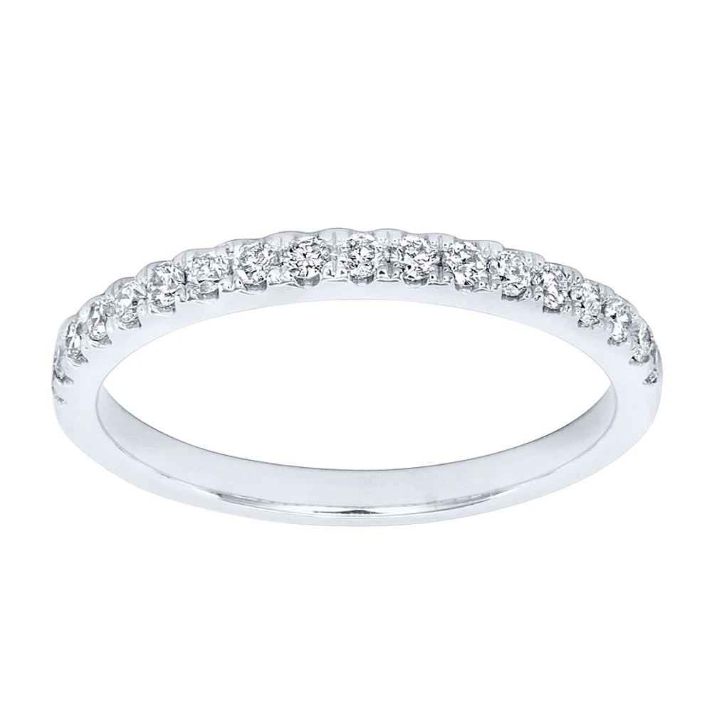 Matching Diamond Wedding Band 14K White Gold (0.20ct tw)