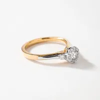 10K Yellow and White Gold Diamond Engagement Ring (0.50 ct tw)