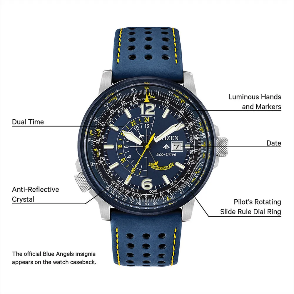 Citizen Men's Promaster Blue Angels Nighthawk Blue Dial Watch | BJ7007