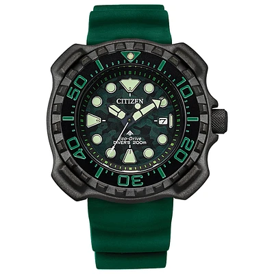 Citizen Eco-Drive Promaster Diver Green Dial Polyurethane Strap | BN02