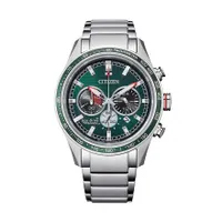 Citizen Eco-Drive Men's Super Titanium Chronograph Watch With Green Di