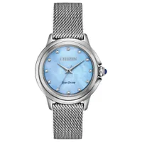 Citizen Ceci Ladies Eco-Drive Blue Dial Watch | EM0790-55N