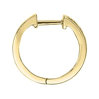 Channel Set Diamond Hoop Earrings in 10K Yellow Gold ( ct tw