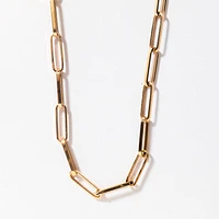 10K Yellow Gold 1.6mm Paper Clip Chain (18”)