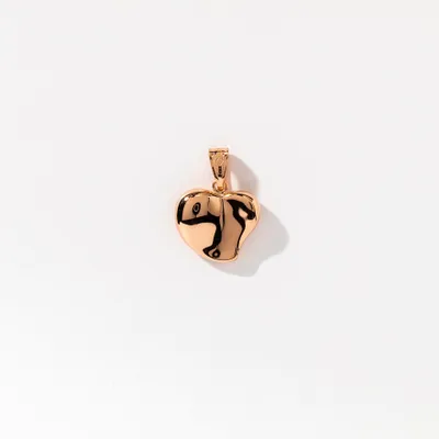 10K Rose Gold Heart Pendant