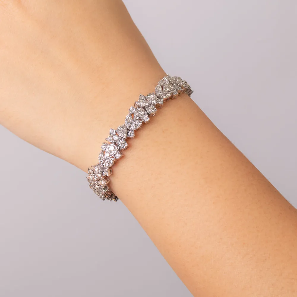 Diamond Bracelet in 14K White Gold (6.00 ct tw)