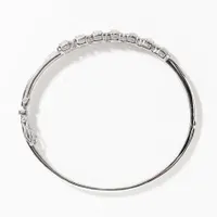 Diamond Bangle Bracelet in 10K White Gold (2.56ct tw)