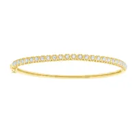 Hinged Diamond Bangle in 10K Yellow Gold (1.00 ct tw)