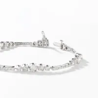 Diamond Link Bracelet in 10K White Gold (3.00 ct tw)