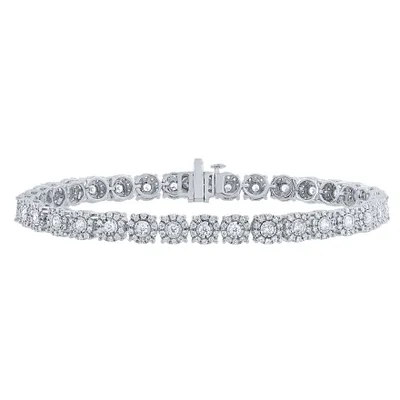 10K White Gold Diamond Bracelet (3.00 ct tw)