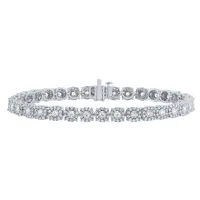 10K White Gold Diamond Bracelet (3.00 ct tw)