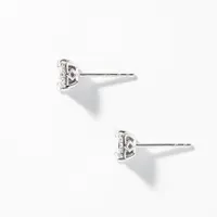 Princess Cut Diamond Stud Earrings in 10K White Gold (0.52 ct tw)