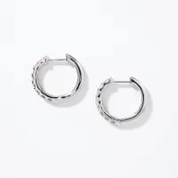 Diamond Hoop Earrings in 10K White Gold (1.00 ct tw)