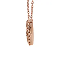 Diamond Heart Pendant in 10K Rose Gold (0.07 ct tw)