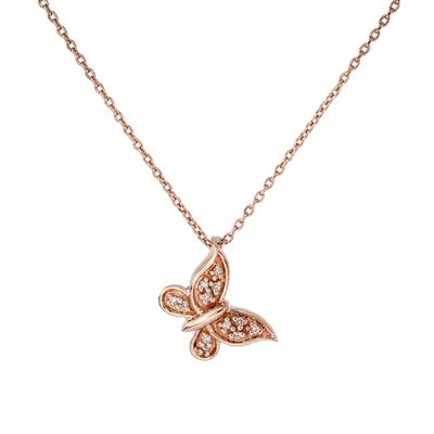 Butterfly Diamond Pendant | Ann-Louise Jewellers