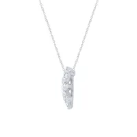 Diamond Star Pendant in 10K White Gold (0.25 ct tw)