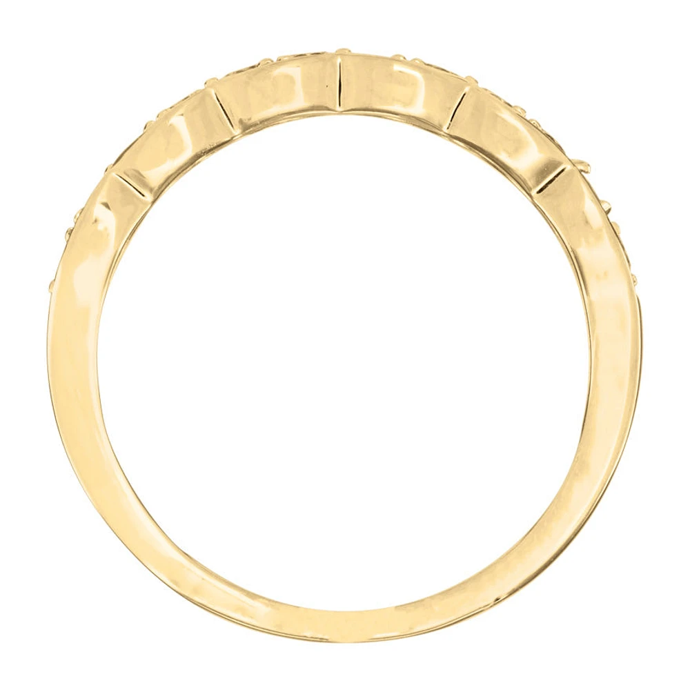 Ladies Diamond Anniversary Ring 14K Yellow Gold (0.40 ct tw)