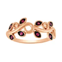 Ruby Vine Ring 10K Rose Gold