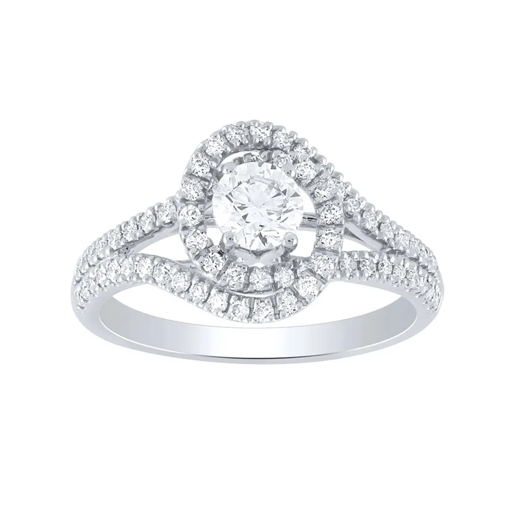 Diamond Engagement Ring 14K White Gold (1.00 ct tw)