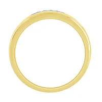 Men's Diamond Wedding Band 10K Yellow Gold (0.08 ct tw)