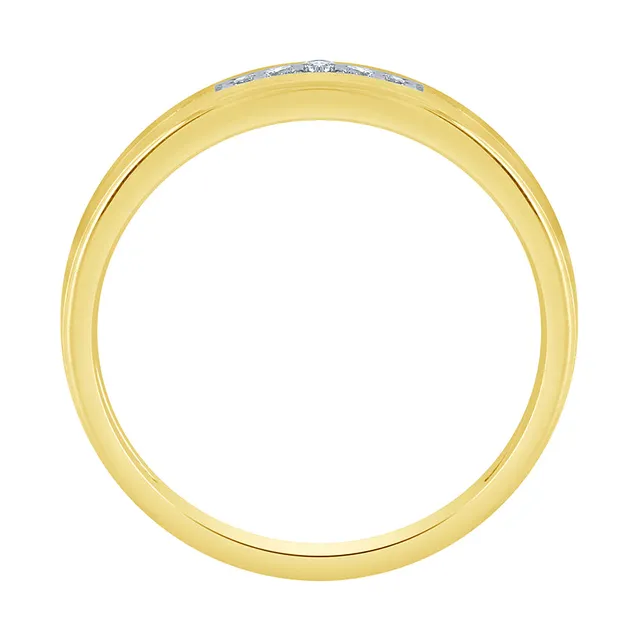 Ann-Louise Jewellers Ladies Diamond Wedding Band 10K Yellow Gold