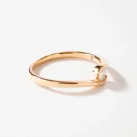 Solitaire Diamond Ring 10K Yellow Gold (0.15ct tw)