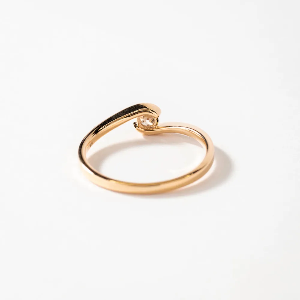 Solitaire Diamond Ring 10K Yellow Gold (0.15ct tw)