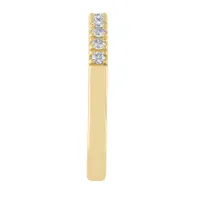 14K Yellow and White Gold Matching Euro Shank Diamond Band (0.30 ct tw