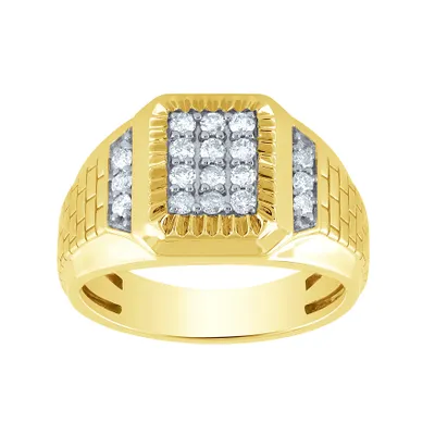Men’s Diamond Ring 10K Yellow Gold (0.50 ct tw)