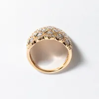 Diamond Cluster Ring 10K Yellow Gold (0.75 ct tw)