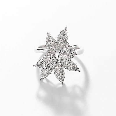 Diamond Dinner Ring 10K White Gold (1.50 ct tw)
