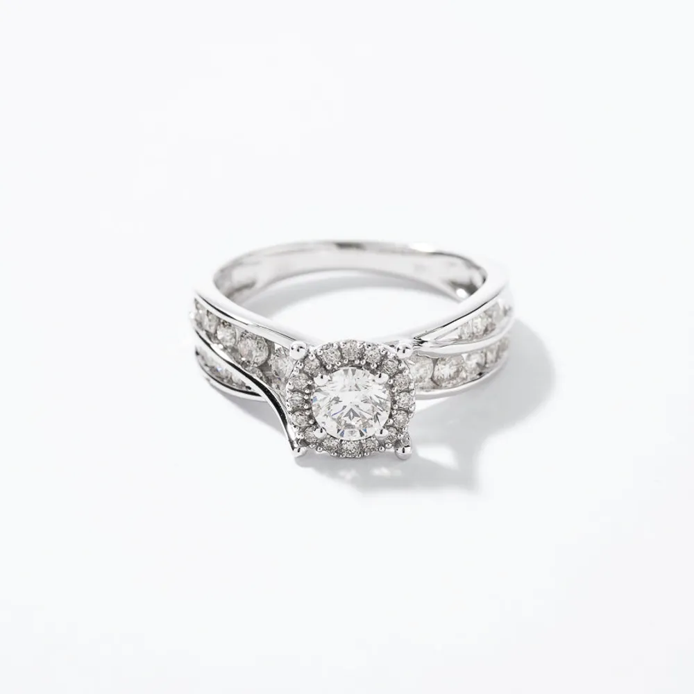 Diamond Engagement Ring 14K White Gold (1.00 ct tw)