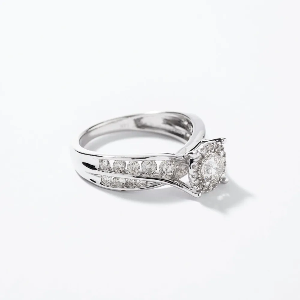 Diamond Engagement Ring 14K White Gold (1.00 ct tw)