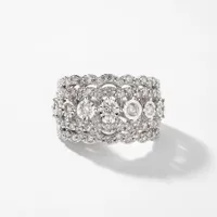 Diamond Dinner Ring 10K White Gold (1.75 ct tw)