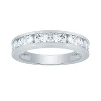 Channel Set Diamond Anniversary Ring 14K Gold ( ct tw