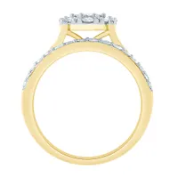 Diamond Cluster Ring 10K Yellow Gold (2.00 ct tw)