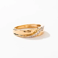 Ladies Diamond Wedding Band 10K Yellow Gold (0.06 ct tw)