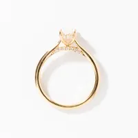 Oval Diamond Engagement Ring 14K Yellow Gold (1.03 ct tw)