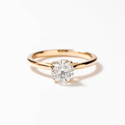 Round Diamond Engagement Ring 14K Yellow Gold (1.03 ct tw)