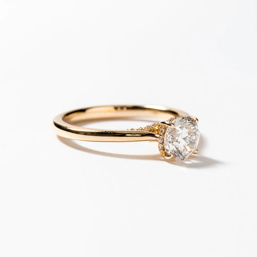 Round Diamond Engagement Ring 14K Yellow Gold (1.03 ct tw)