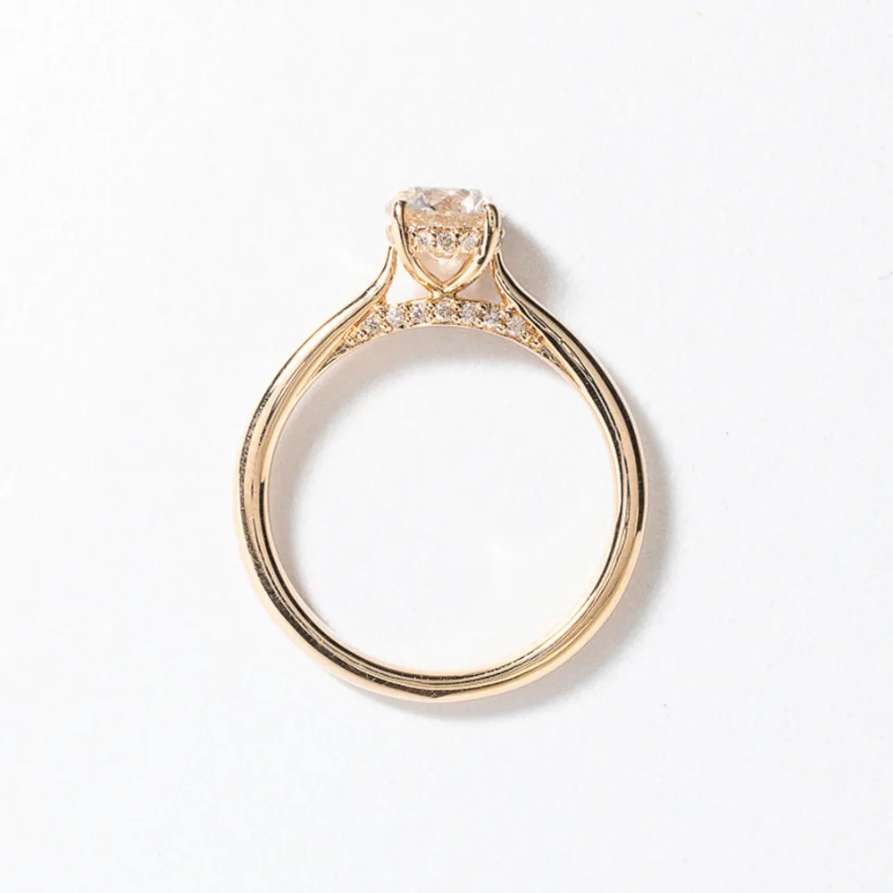 Round Diamond Engagement Ring 14K Yellow Gold (1.03 ct tw)