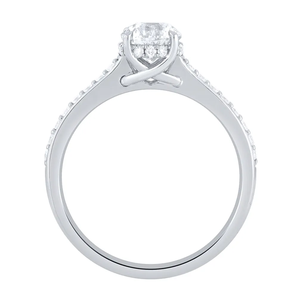 Diamond Engagement Ring 14K White Gold (1.15 ct tw)