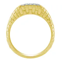 Men’s Diamond Ring 10K Yellow and White Gold (0.40 ct tw)